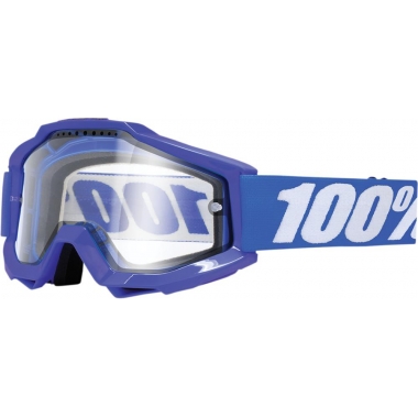MX GOGGLE 100% ACCURI REFLEX BLUE ENDURO CLEAR